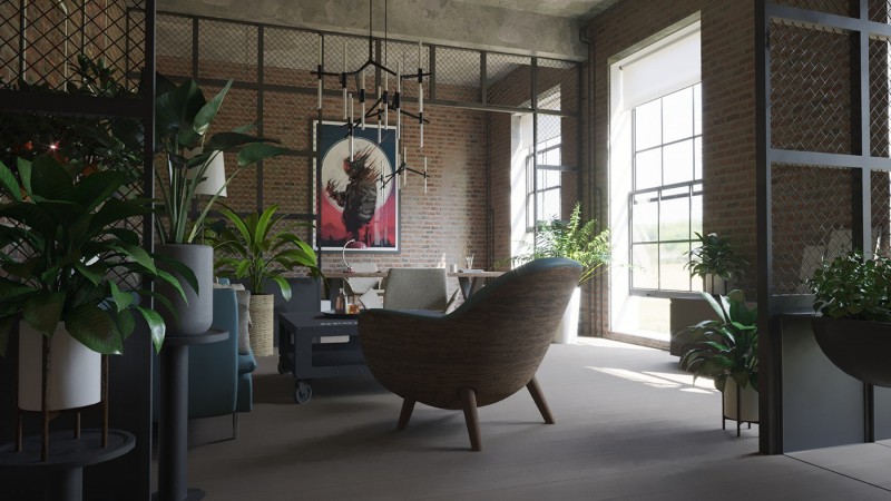 Проект эклектичного лофта