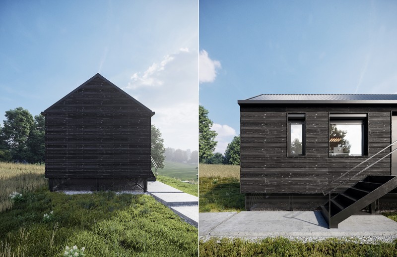 Дизайн небольшого деревянного домика Дизайн небольшого деревянного домика