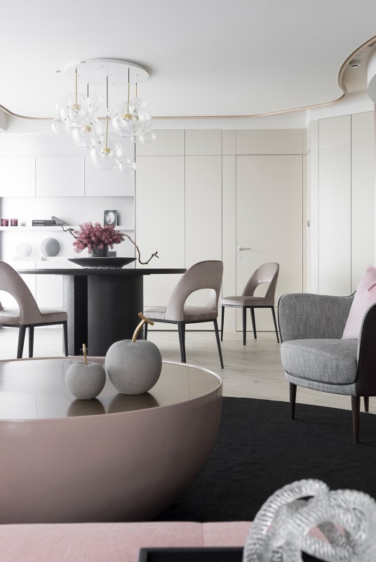 Интерьер квартиры в нежных тонах