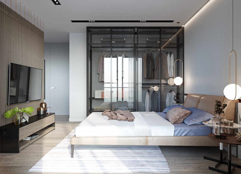 Интерьер в темных тонах