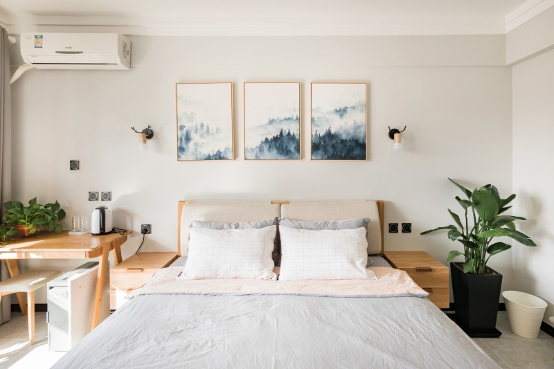 Апартаменты, оформленные в теплых тонах в городе Сиань, Китай