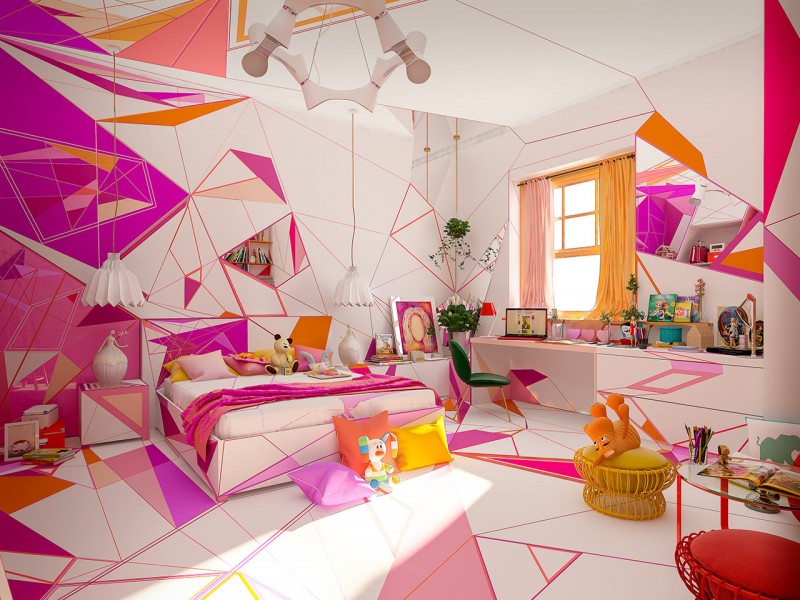 Интерьер дома в Софии, Болгария, вдохновленный работами импрессионистов XIX века Интерьер дома в Софии, Болгария, вдохновленный работами импрессионистов XIX века