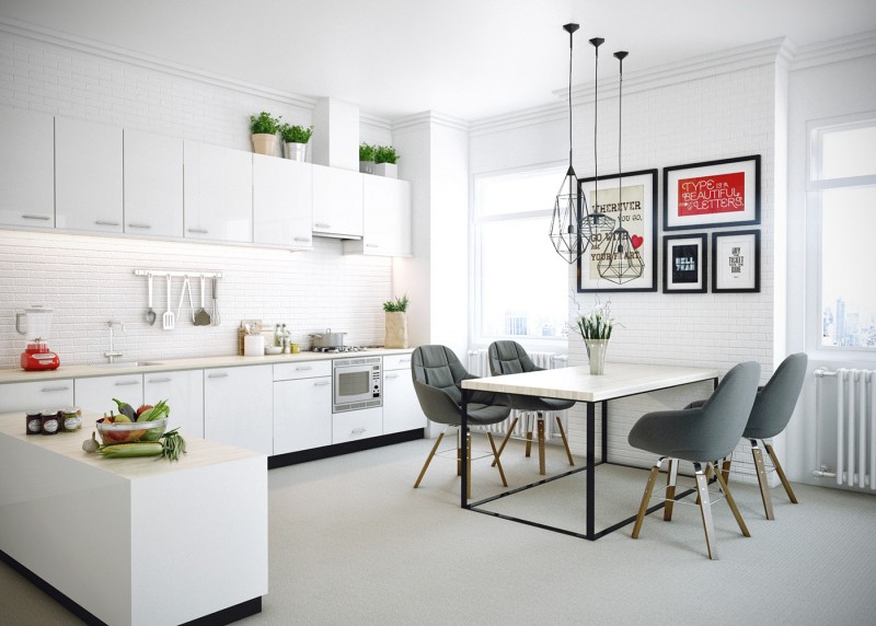 Интерьер светлых апартаментов Интерьер светлых апартаментов