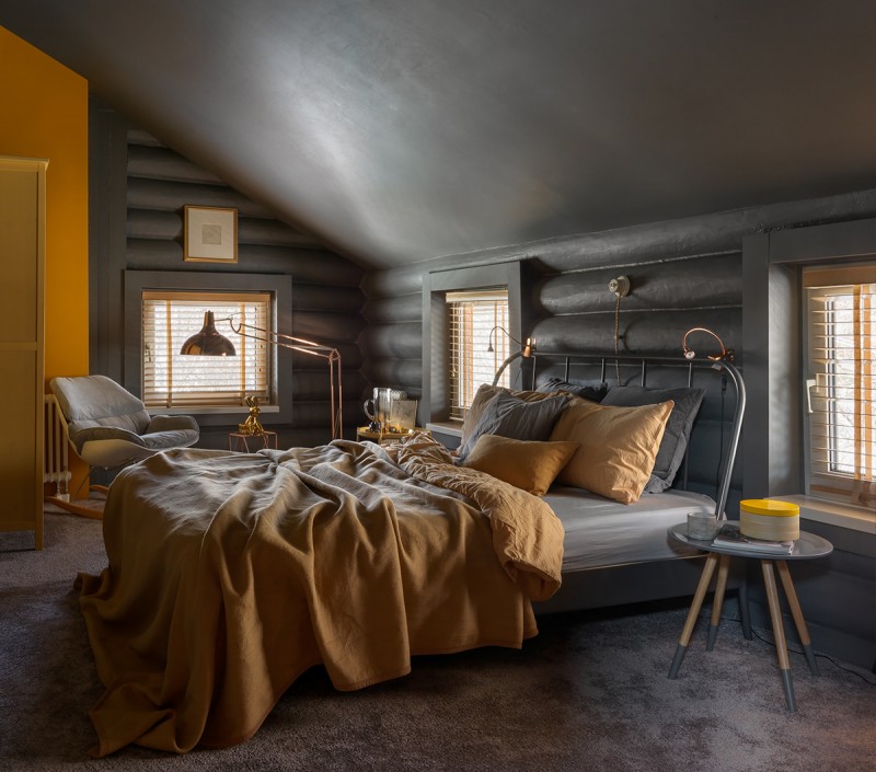 Экстравагантное оформление загородного дома