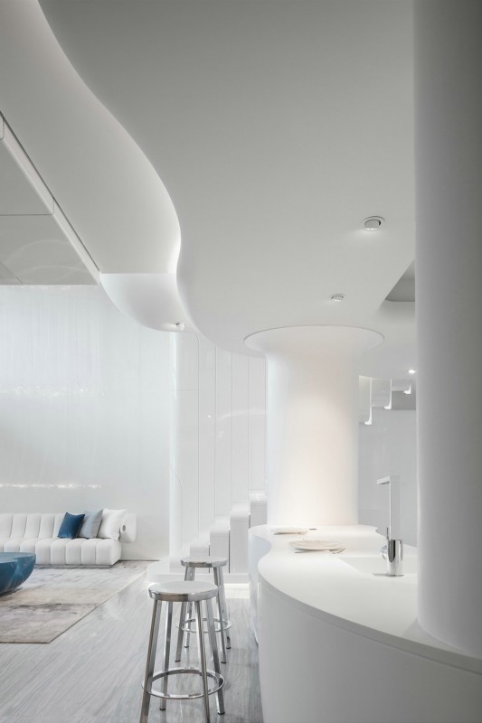 Футуристический интерьер резиденции в Китае