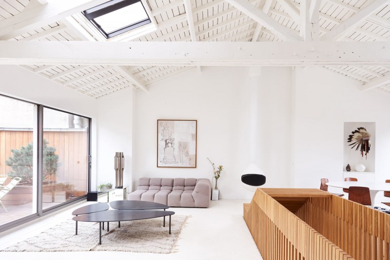 Двухэтажный пентхаус в Париже Двухэтажный пентхаус в Париже