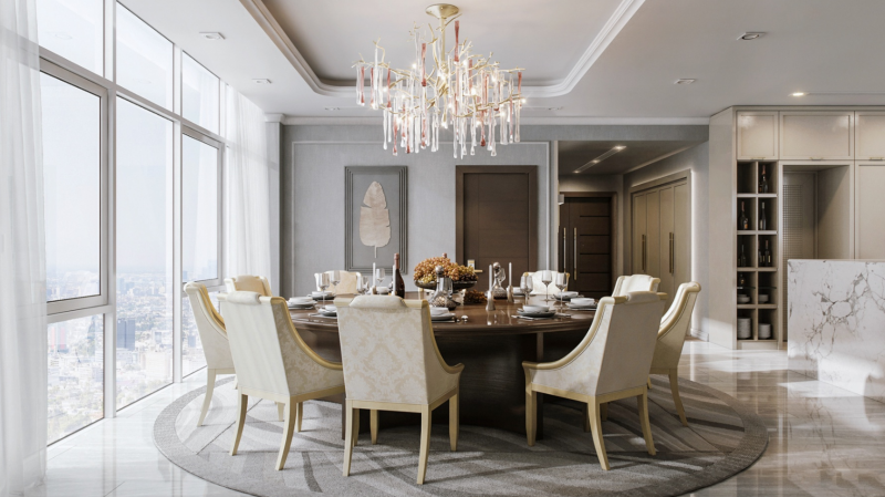 Гостиная пентхауса во Вьетнаме