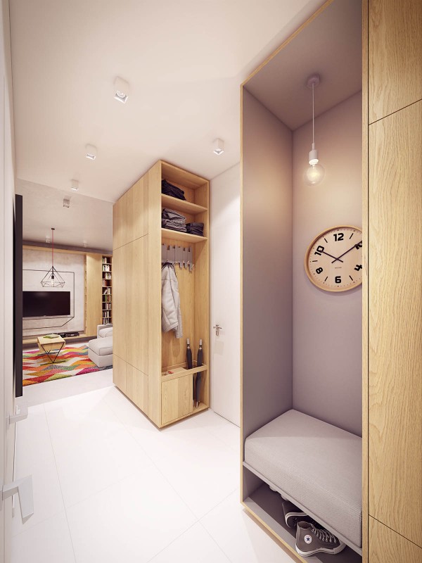 Комфортабельная современная квартира с красочными акцентами