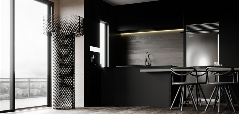 Дизайн-проект квартиры в стиле "брутализм"