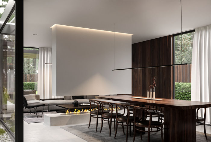 Интерьер дома в лесу под Киевом