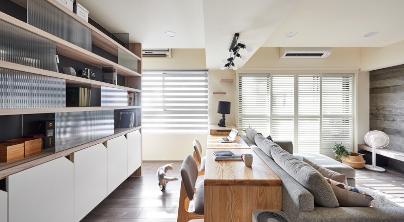 Интерьер квартиры в Тайбэе, Тайвань Интерьер квартиры в Тайбэе, Тайвань