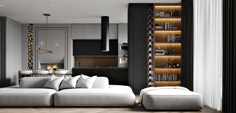 Дизайн-проект квартиры в неоклассическом стиле