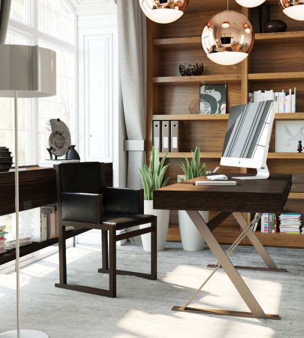 Игра контрастов: темная мебель и светлые стены Игра контрастов: темная мебель и светлые стены