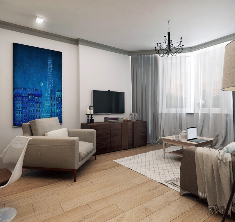 Интерьер квартиры для молодой девушки