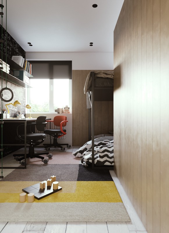 Компактная квартира для семьи с детьми