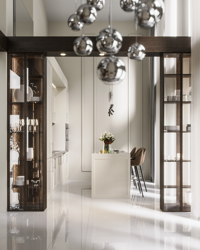 Кухня и гостиная в загородном доме Кухня и гостиная в загородном доме