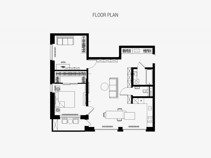 Проект просторной квартиры в Минске