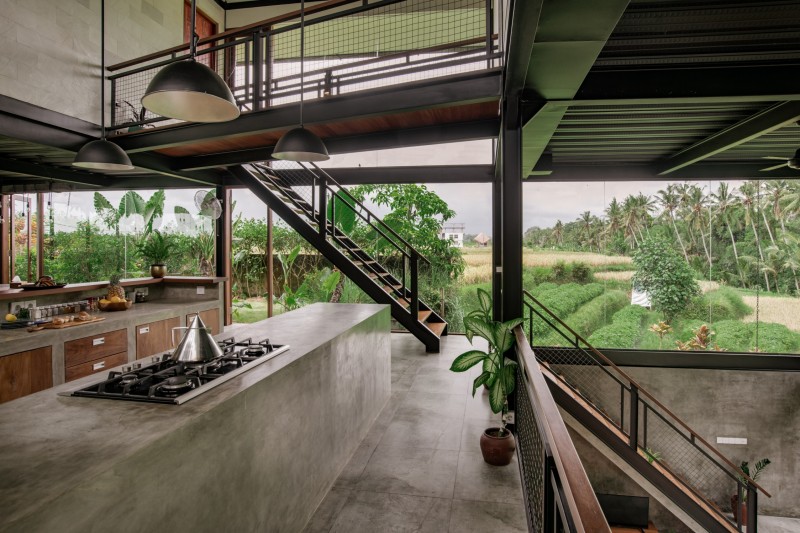 Вилла в стиле "лофт" с роскошным фоном тропических джунглей на Бали Вилла в стиле "лофт" с роскошным фоном тропических джунглей на Бали