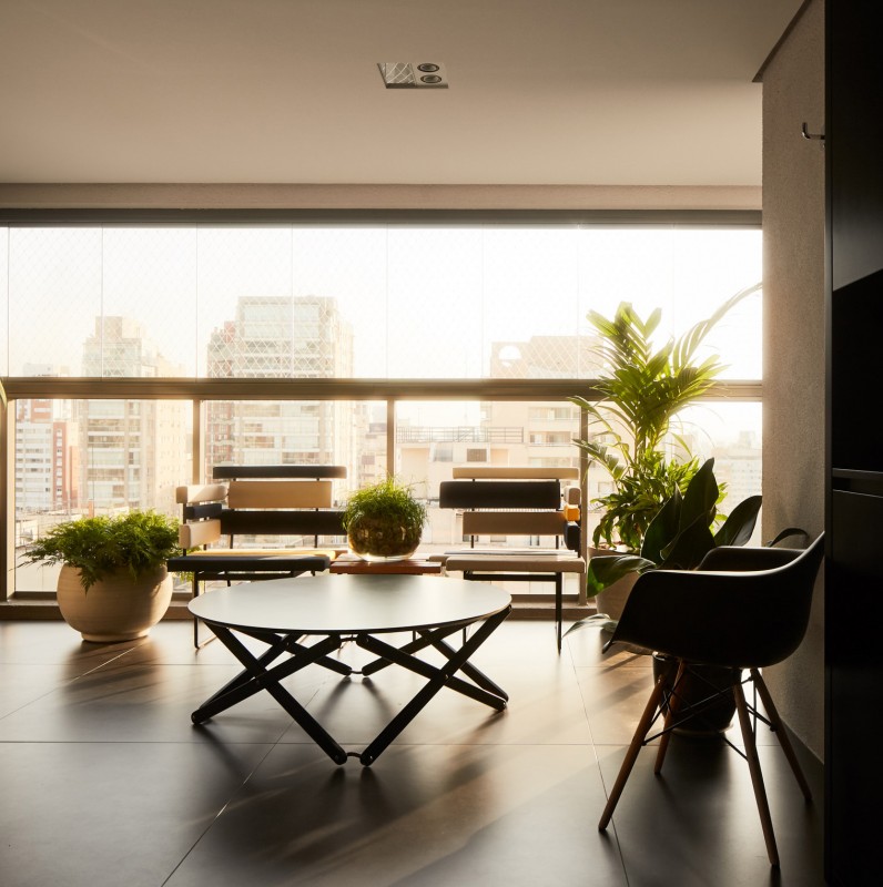 Функциональный интерьер квартиры в Сан-Паулу, Бразилия