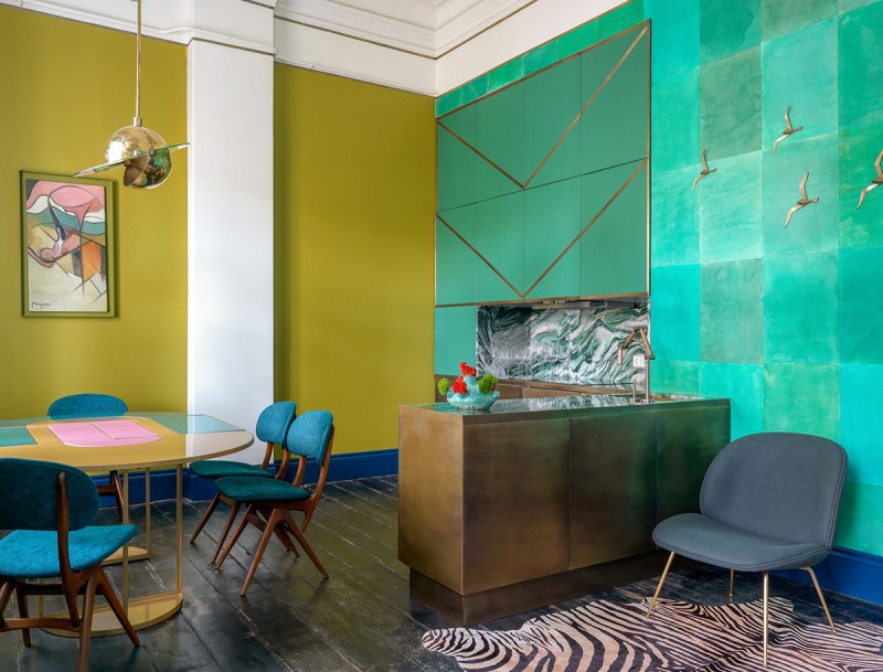 Квартира с очень смелым дизайном