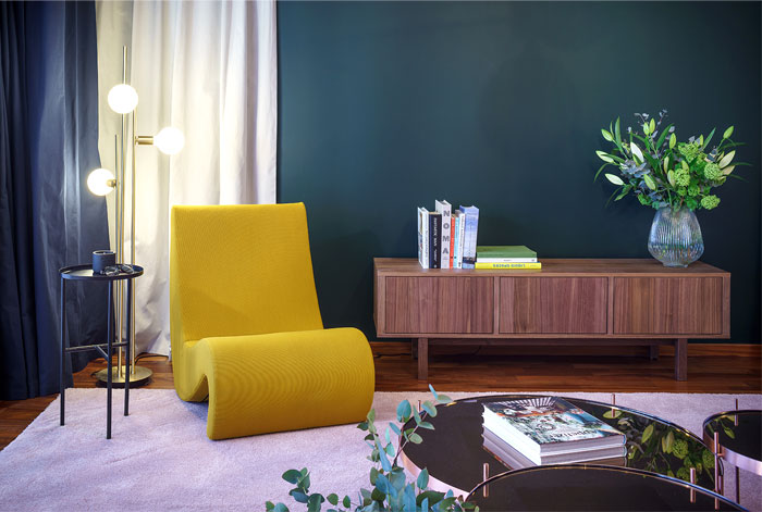 Смелые цвета и лаконичные формы в интьерьере квартиры в Бухаресте, Румыния Смелые цвета и лаконичные формы в интьерьере квартиры в Бухаресте, Румыния