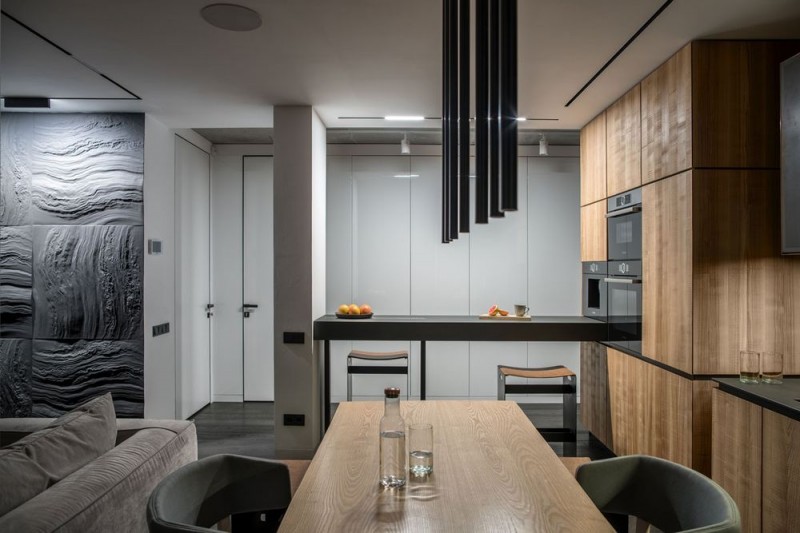 Стеклянные стены для зонирования киевской квартиры Стеклянные стены для зонирования киевской квартиры