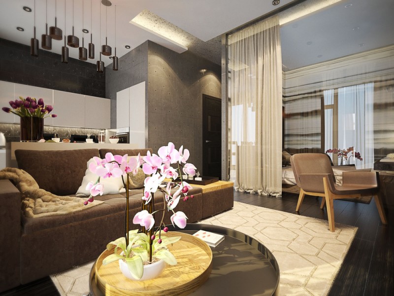 Дизайн-проект небольшой квартиры-лофт Дизайн-проект небольшой квартиры-лофт