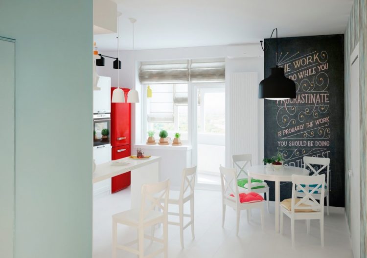 Яркая квартира для молодой пары в Киеве