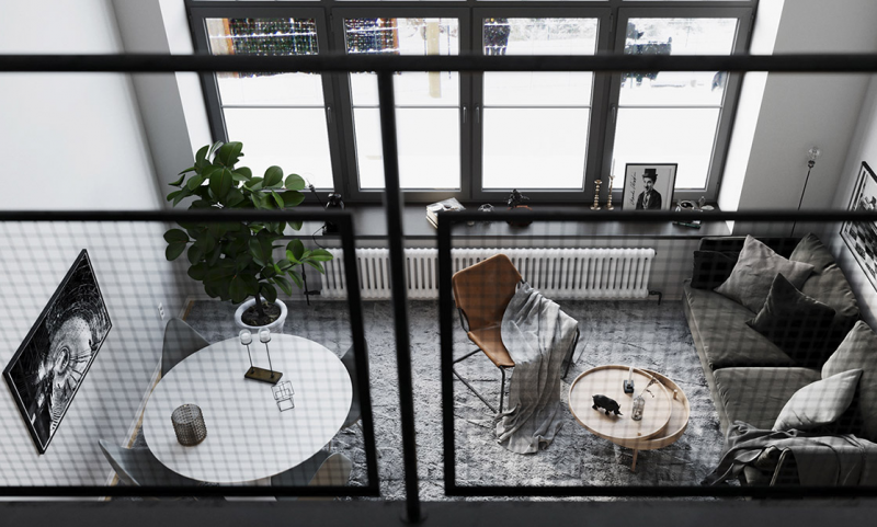 Контрастная, но гармоничная отделка квартиры