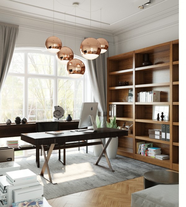 Игра контрастов: темная мебель и светлые стены Игра контрастов: темная мебель и светлые стены