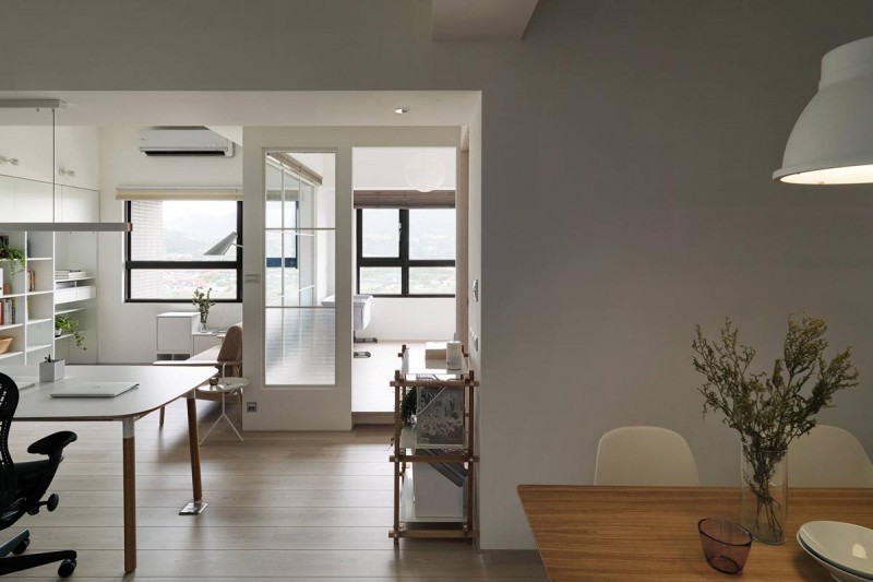 Интерьер светлой квартиры в Тайбэе