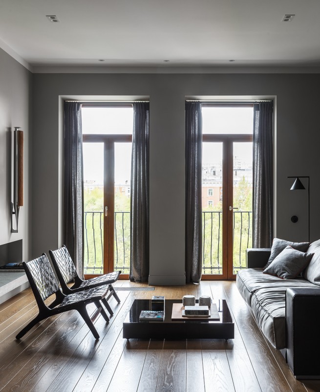 Оформление квартиры в серой гамме