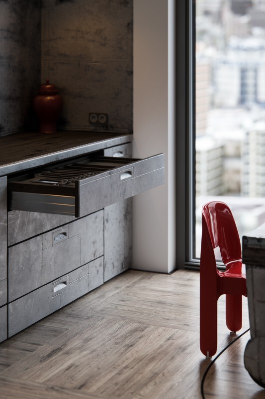 Пентхаус в индустриальном стиле