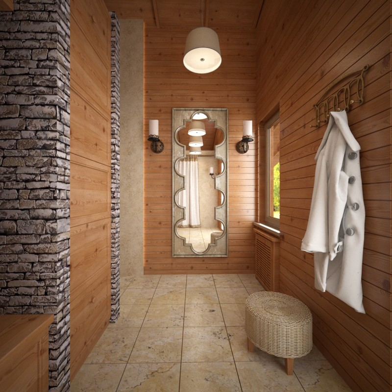 Проект загородного деревянного дома