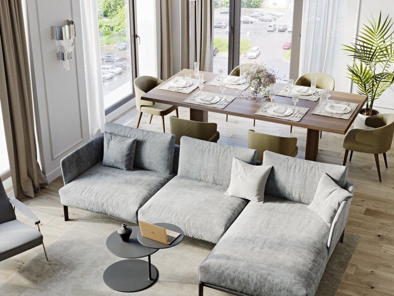 Элегантный интерьер в пастельных тонах