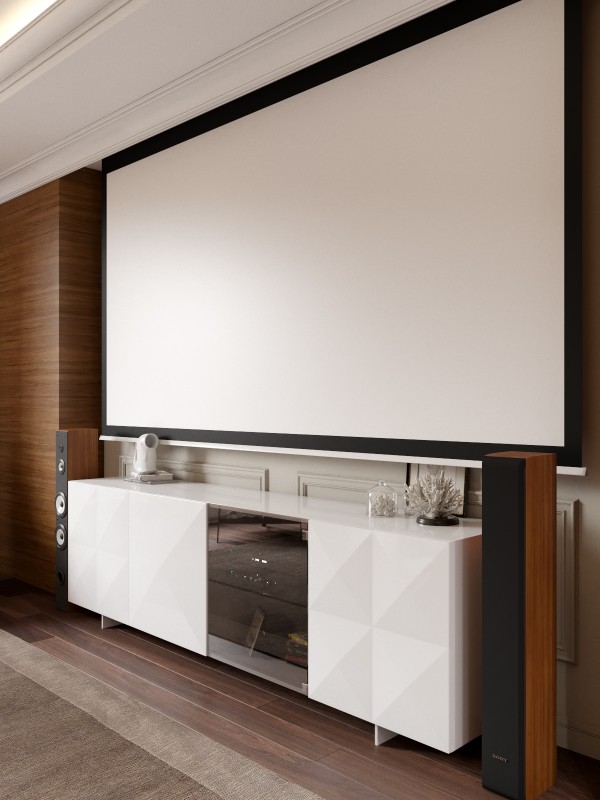 Интерьер гостиной в светлых тонах