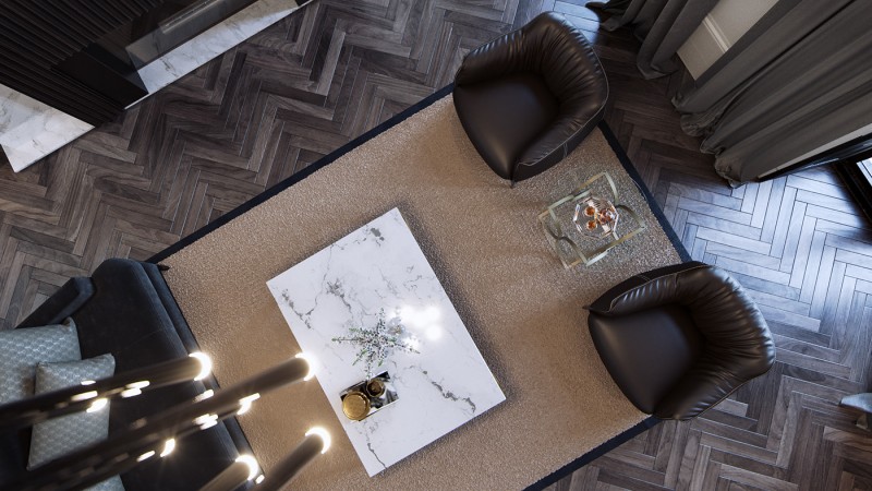 Интерьер пентхауса в Великобритании Интерьер пентхауса в Великобритании