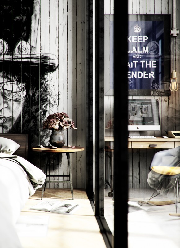 Квартира в индустриальном стиле