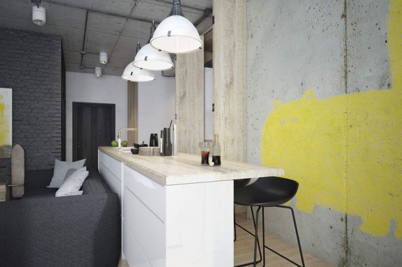 Минималистичный лофт для молодой семьи
