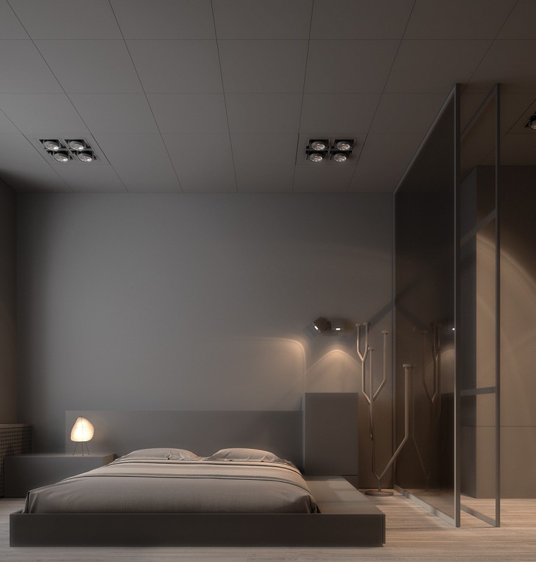 Минималистский дизайн квартиры в темных тонах Минималистский дизайн квартиры в темных тонах