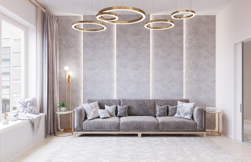 Роскошный интерьер небольшой квартиры