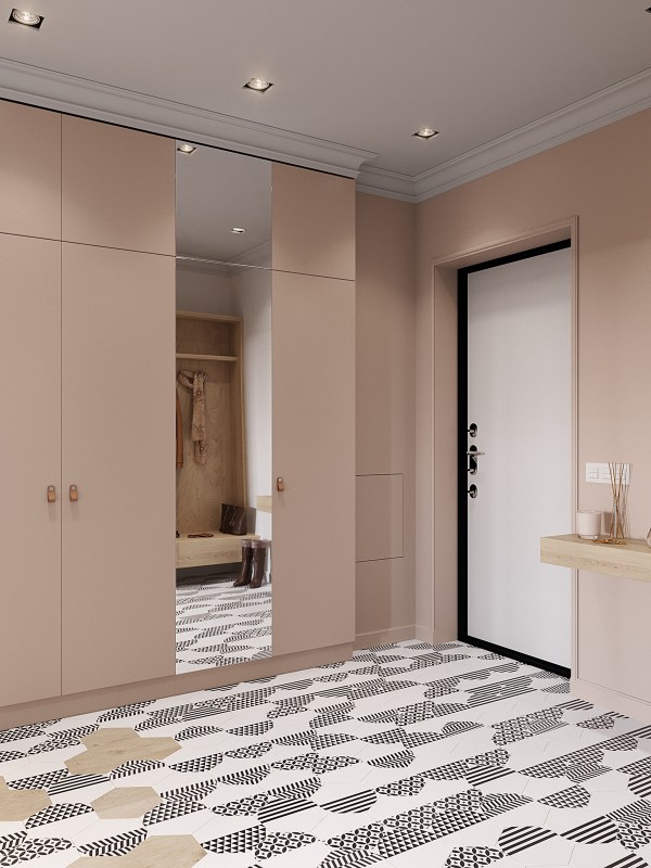 Современная квартира в приятной цветовой гамме с ноткой скандинавского настроения