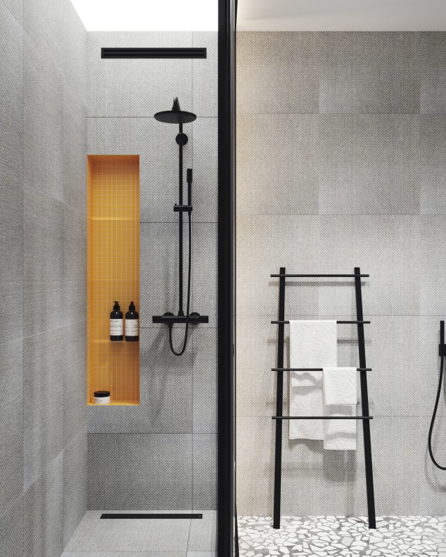 Эффектный контраст черного, белого и красного Эффектный контраст черного, белого и красного