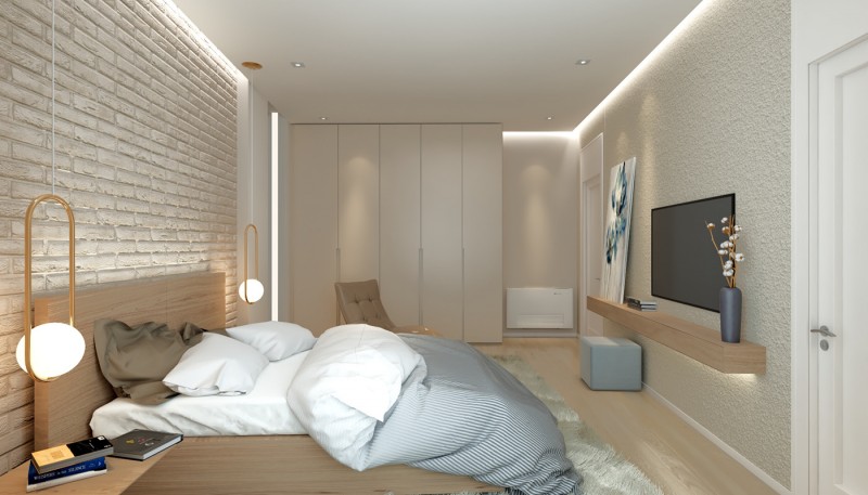 Проект квартиры в светлых тонах