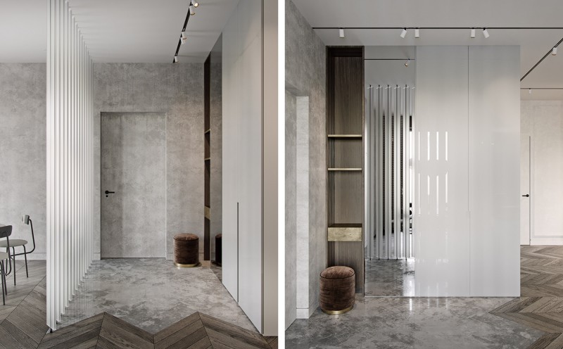 Роскошный интерьер квартиры площадью 107 кв.м.