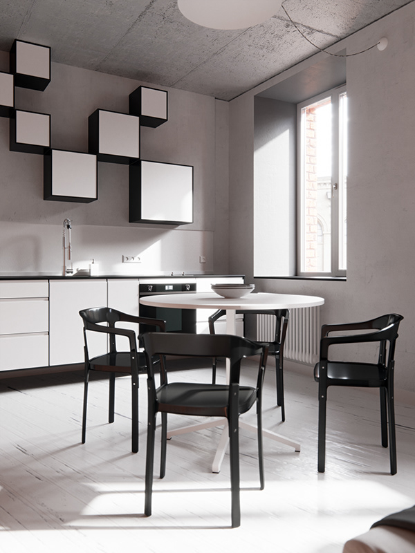 Акцентная стена в интерьере литовской квартиры