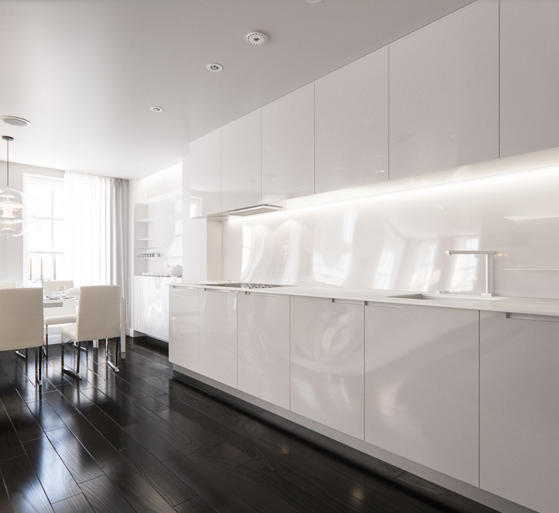 Белоснежные апартаменты в Лондоне