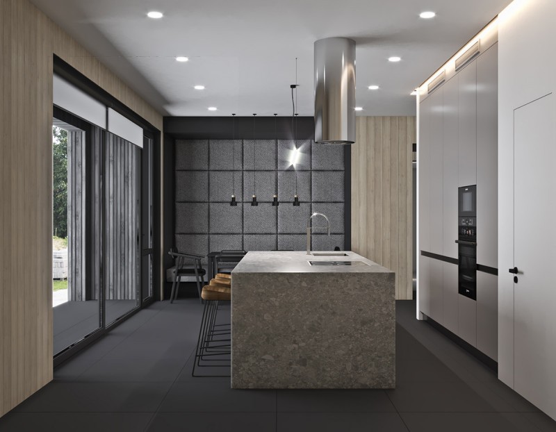 Дизайн-проект апартаментов в стиле "минимализм"