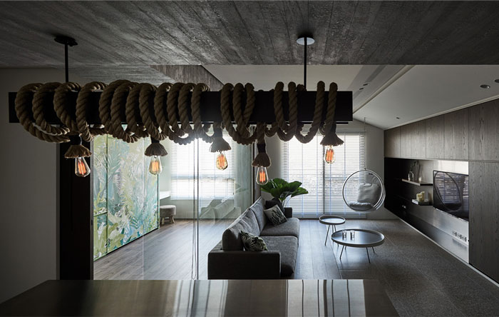 Джунгли в городе - интерьер квартиры в Тайбэе