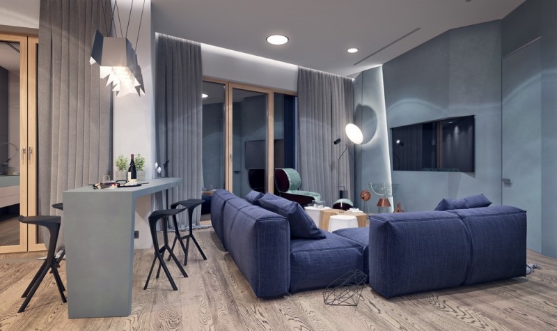 Апартаменты с изюминкой: "ломаная" стена Апартаменты с изюминкой: "ломаная" стена